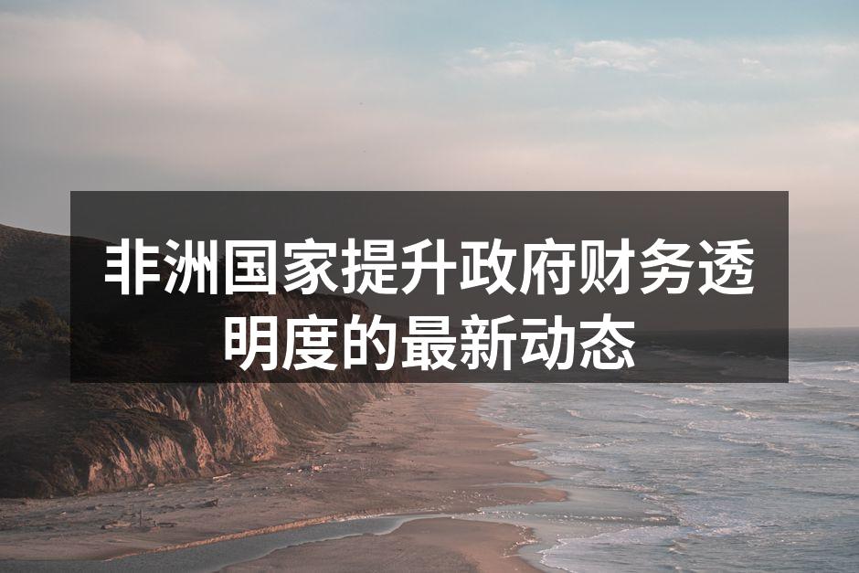 非洲国家提升政府财务透明度的最新动态